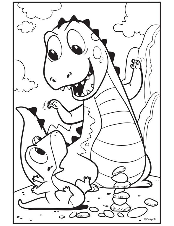 Trex Coloring Page