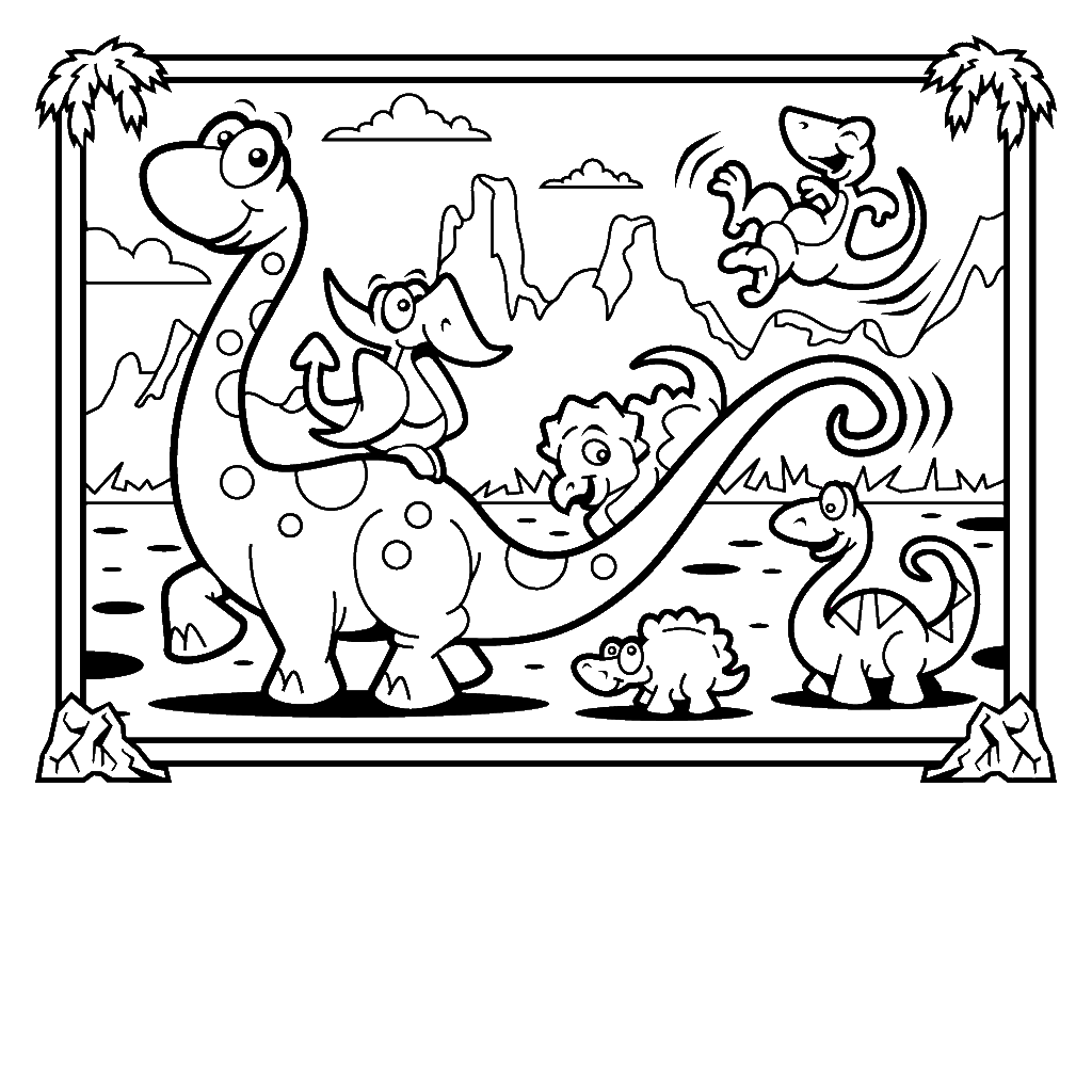 45 Printable Dinosaur Coloring Pages For Preschoolers 56