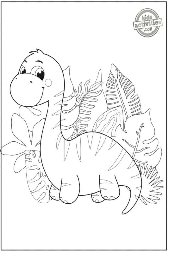 Cute Dinosaur Coloring Pages to Print