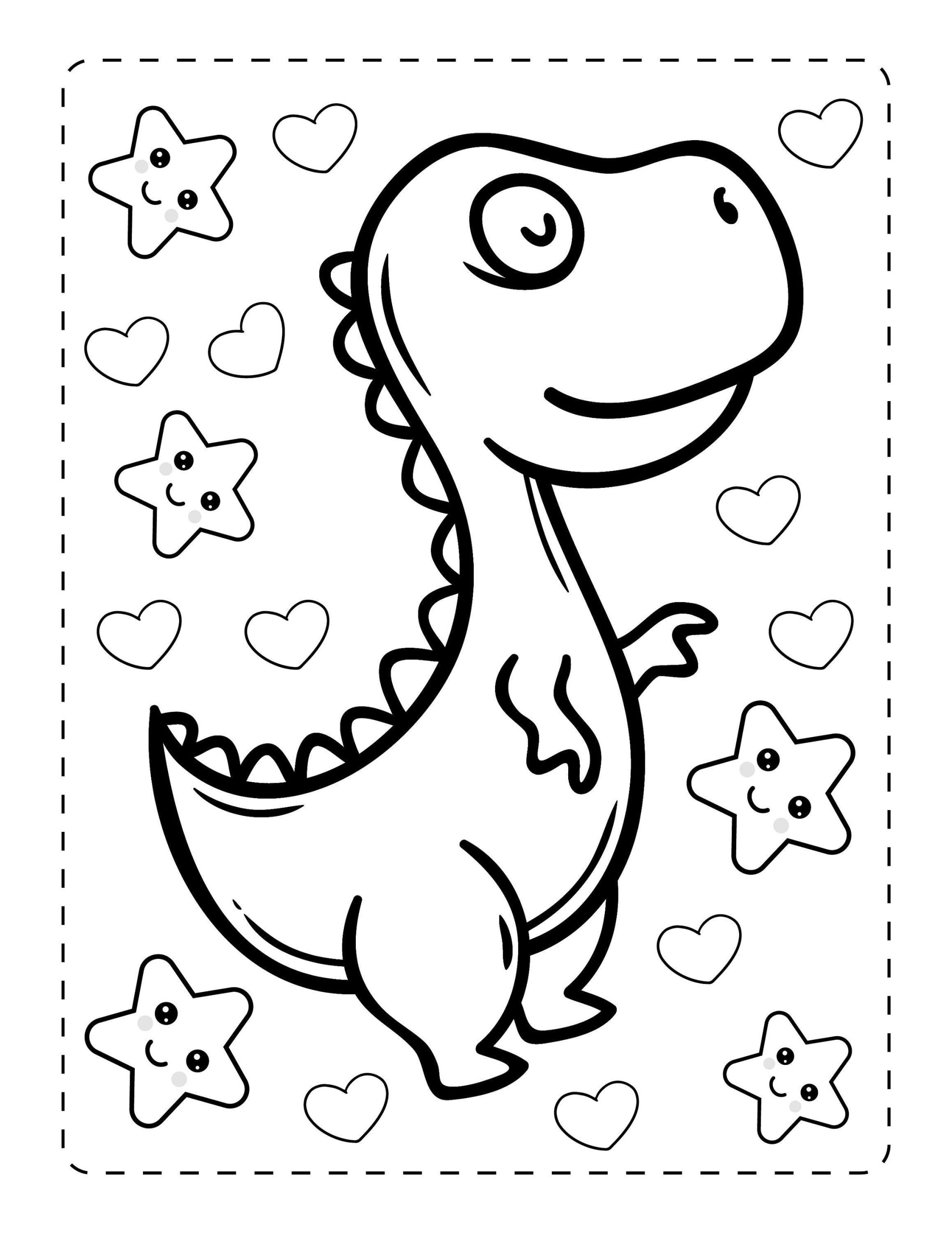 50 Printable Dinosaur Coloring Pages
