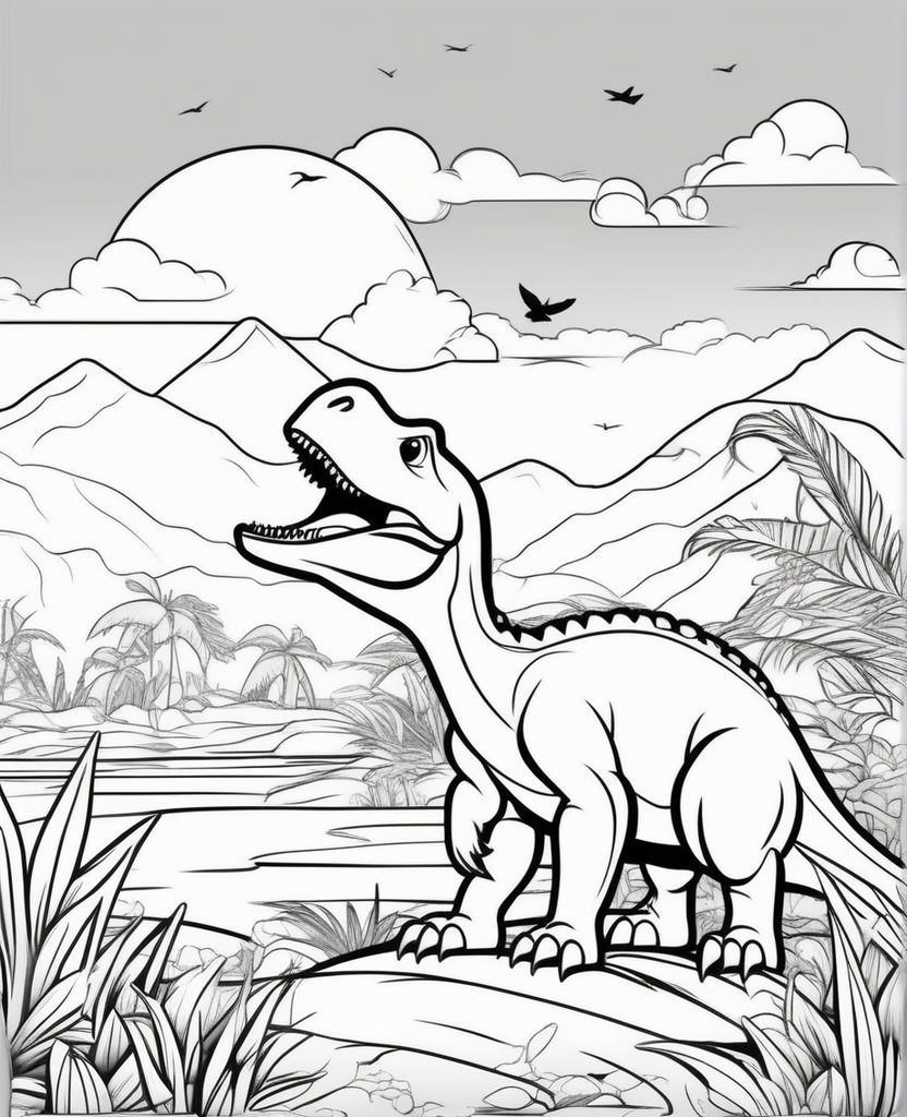 65 Raptor Dinosaur Coloring Pages Free Printable 39