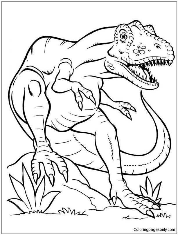 80 Printable T Rex Dinosaur Coloring Pages 64