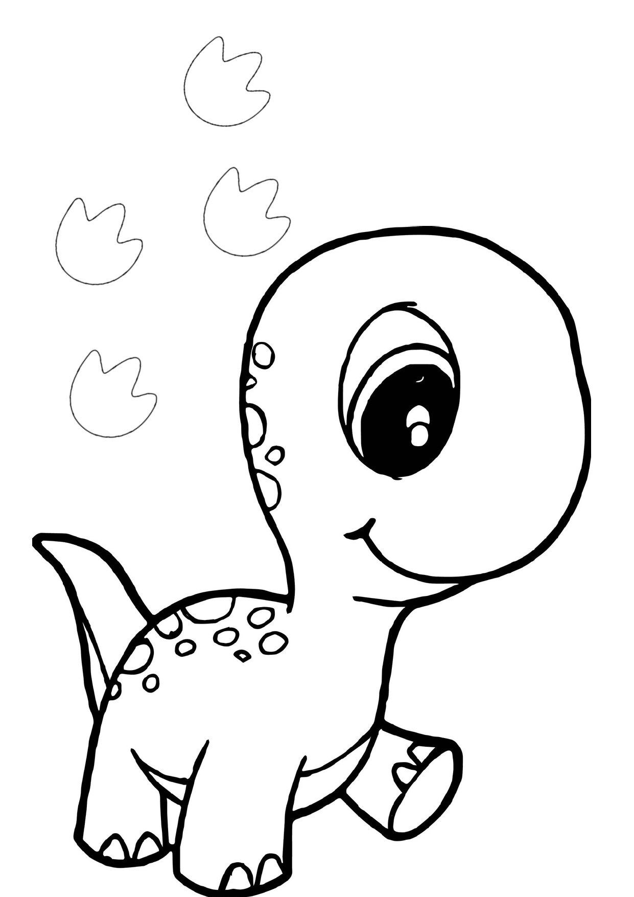 99+ Cute Dinosaur Coloring Pages 37