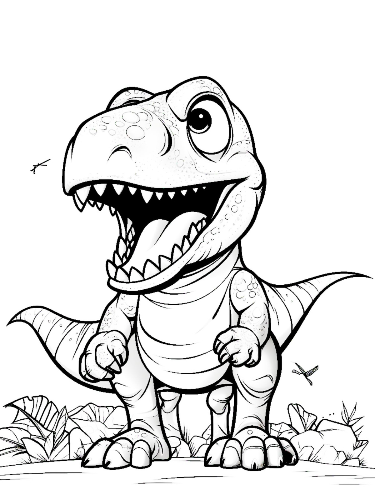 Baby Dino's Coloring Book: Awesome Dinosaur Coloring Book for Kids Age 2-8+