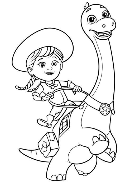 Coloring Pages Dino Ranch