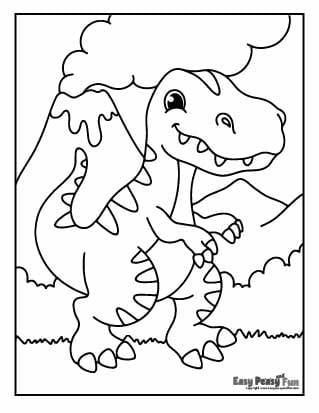 Dinosaur Coloring Pages - 30 Printable Sheets fabercastellcoloringpage 🦎