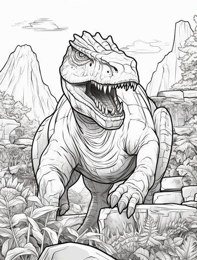 Dinosaur Coloring Pages - Build Essential Skills