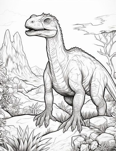 Enjoy Dinosaur Coloring Pages - Creative Leisure Time