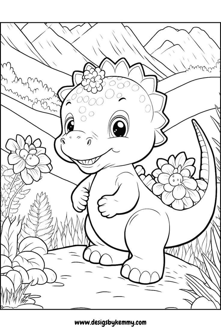 Free Dinosaur Coloring Pages For Adults | Free Coloring Pages| Adult Coloring