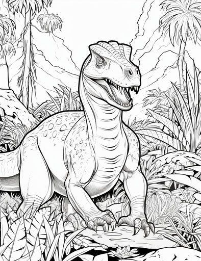 Learning Through Dinosaur Coloring Pages