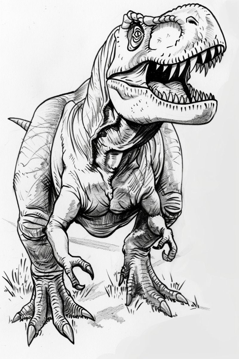 Printable Giganotosaurus Coloring Pages sheet for Kids | Storiespub