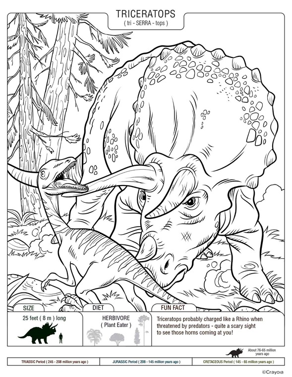 Printable Real Dinosaur Coloring Pages 20