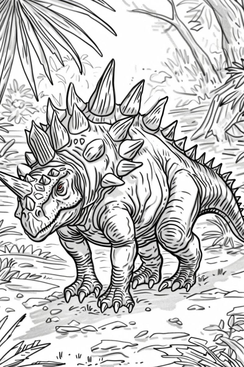 Stegosaurus Dinosaur Coloring Pages