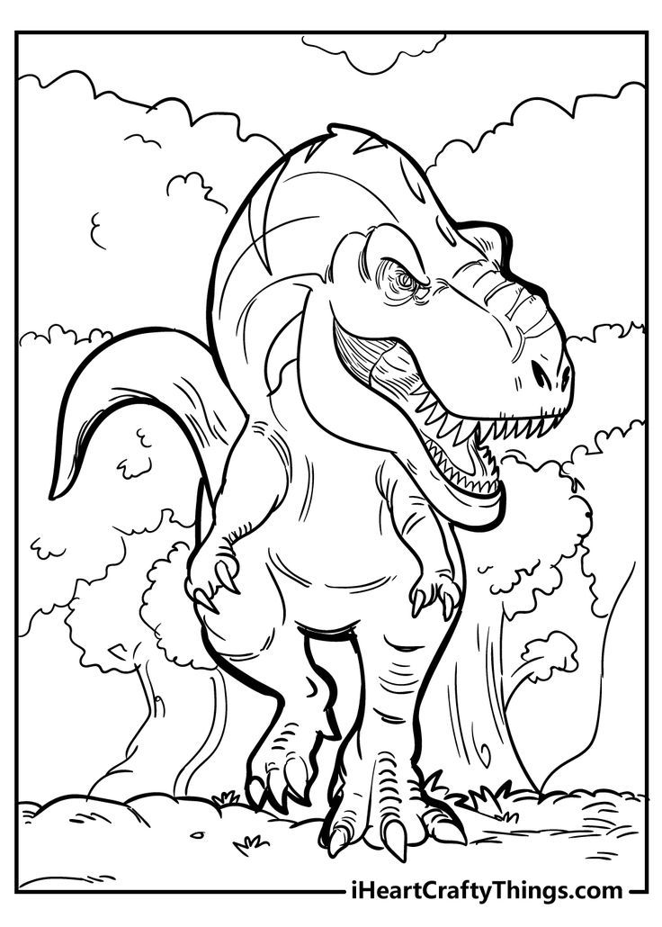Tyrannosaurus Coloring Pages | Dinosaur coloring pages, Bear coloring pages, Coloring pages