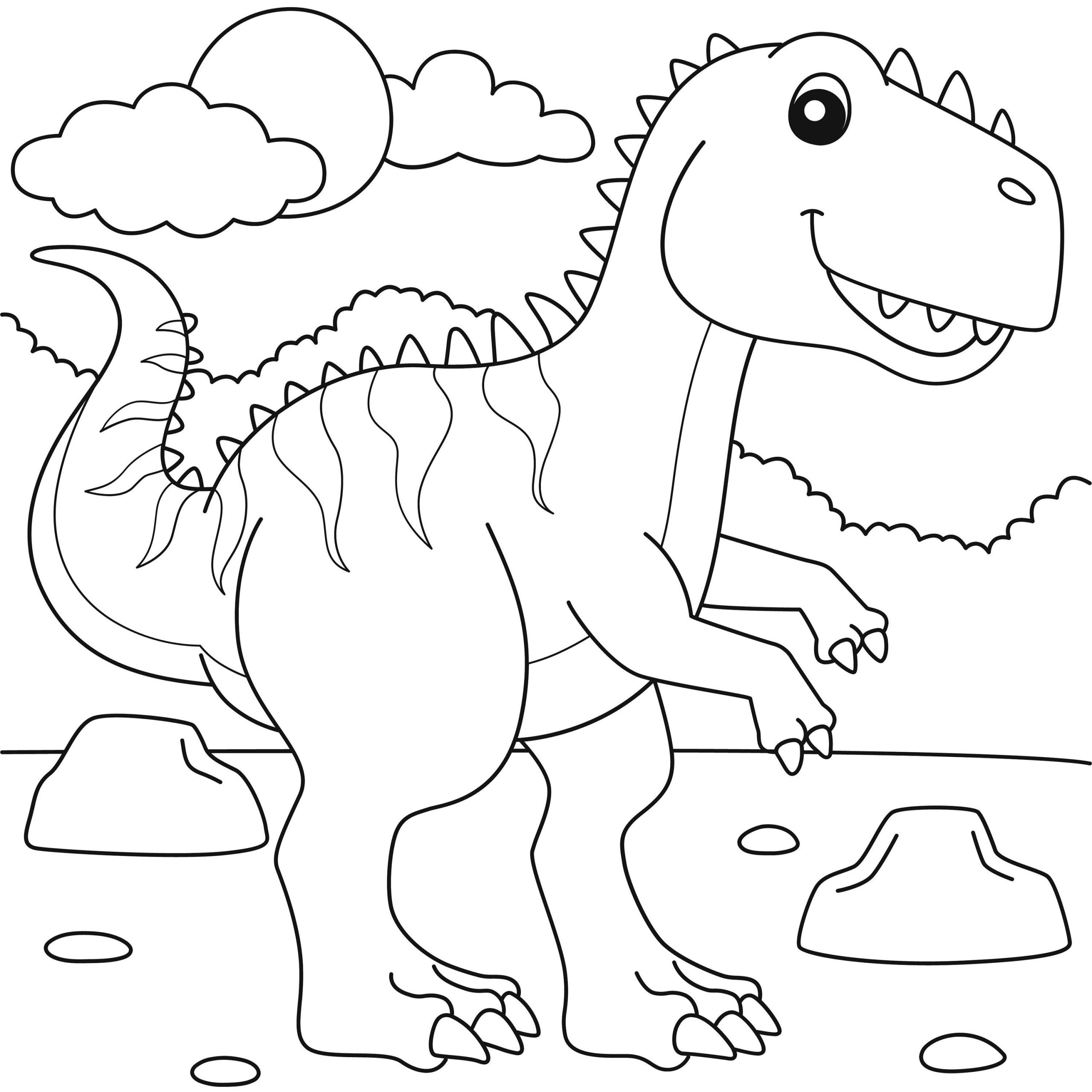 10 Printable Dinosaur Coloring pages for Kids, Colouring pages, Color Dinosaurs for Kids