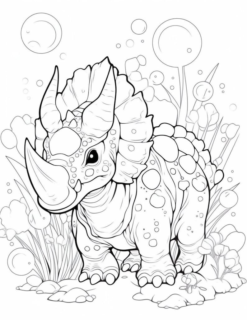 163 Toddler Dinosaurs Coloring Pages Printable Edit in Canva PNG JPG PDF Coloring Book for Adults Print on Your Favorite Paper Private Label - Etsy