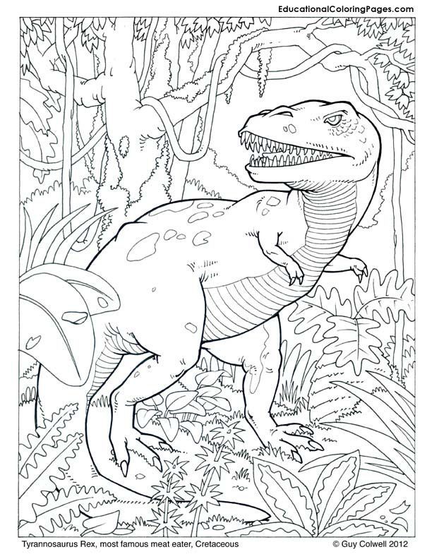 45 Dinosaur Coloring Sheets Printable 45