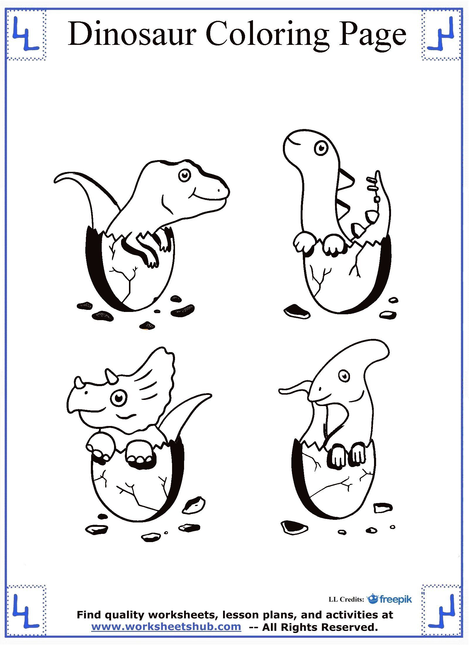90 Printable Mini Dinosaur Coloring Pages 49