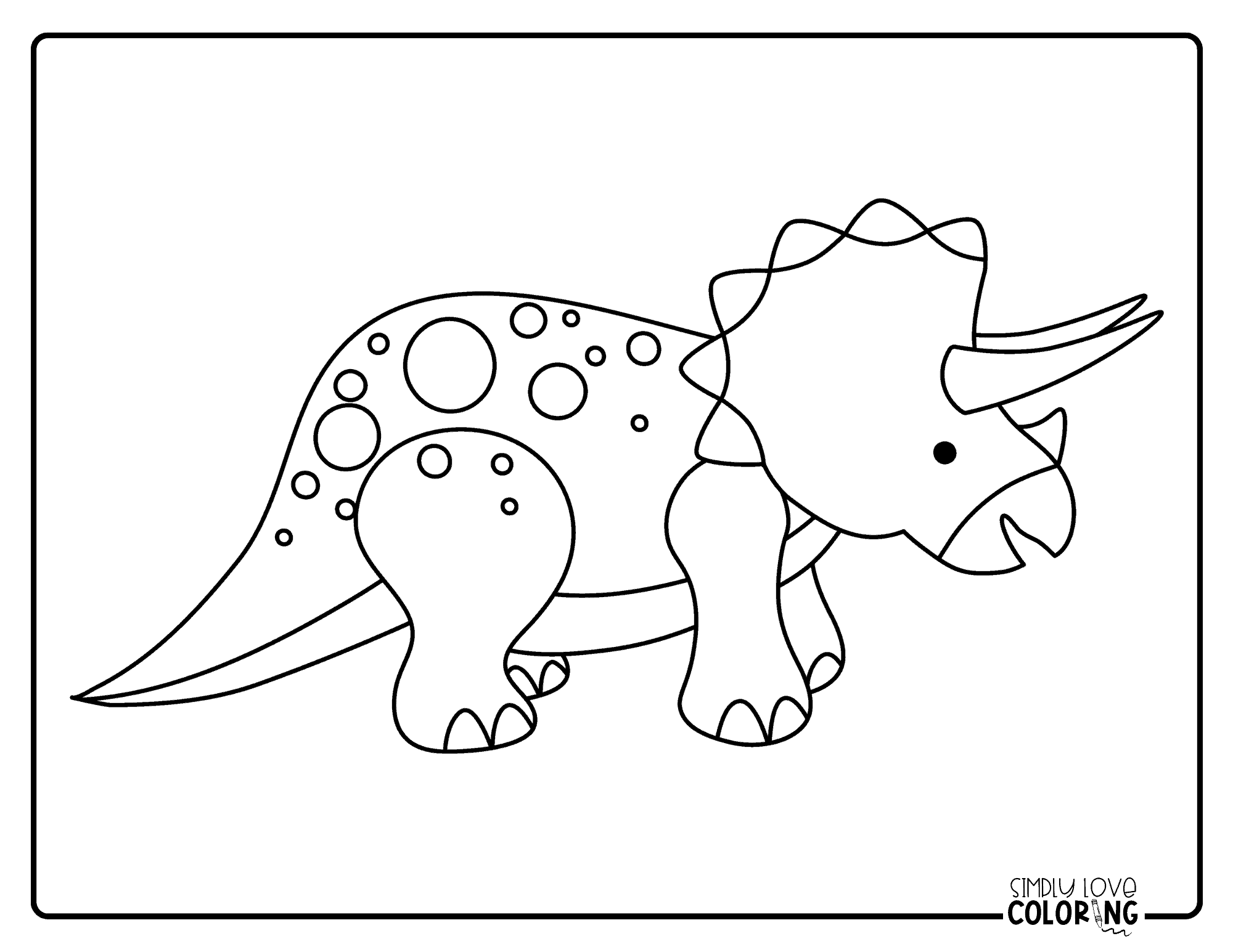 Dinosaur Coloring Pages (Free PDF Printables)