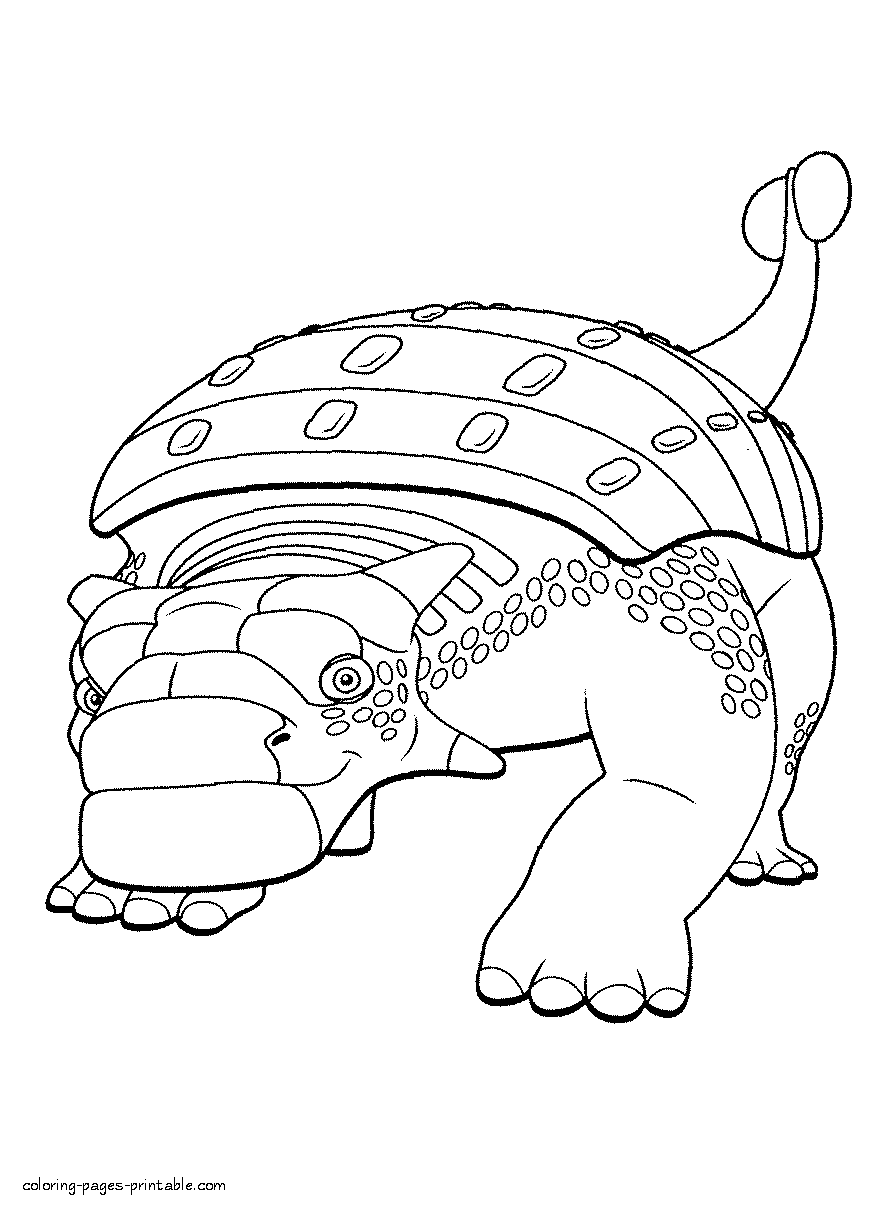 Dinosaur coloring book. Printable pictures