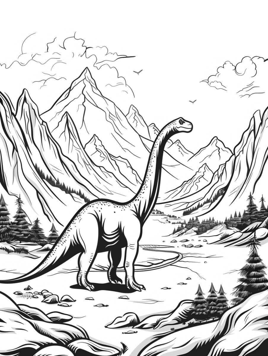 Dive into 30 Incredible Dinosaur Coloring Sheets