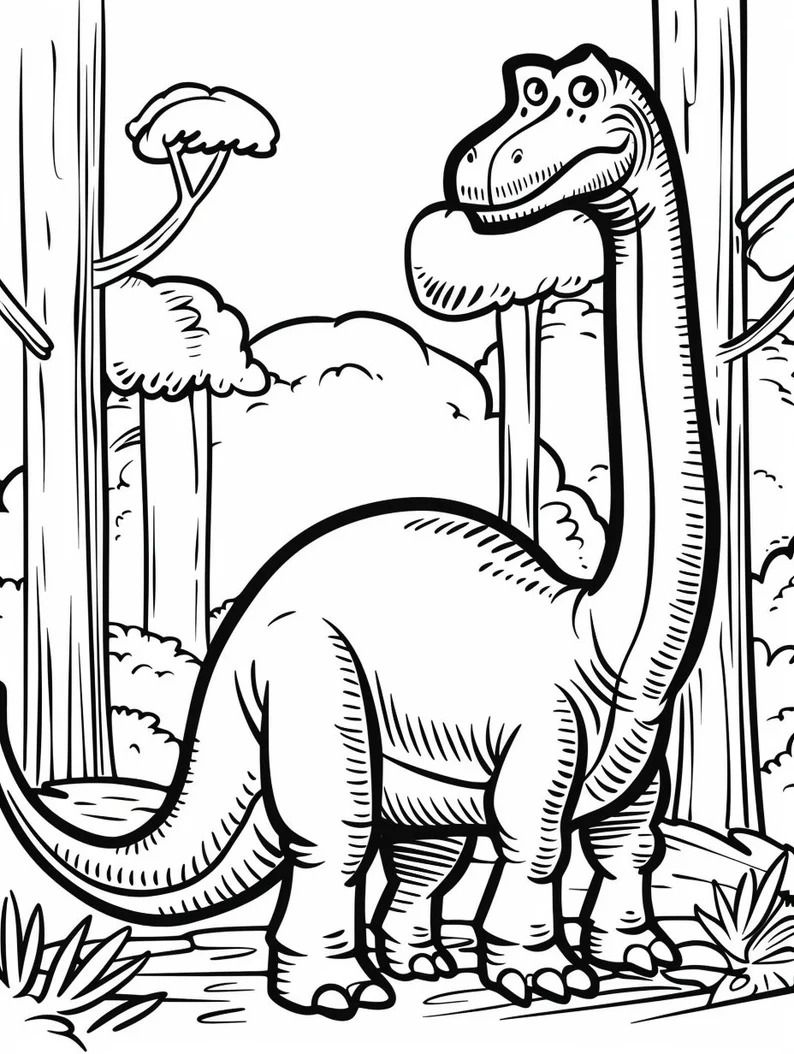 Roar Into Prehistoric Fun 150 Dinosaur Coloring Pages Printable, Digital Download - Etsy